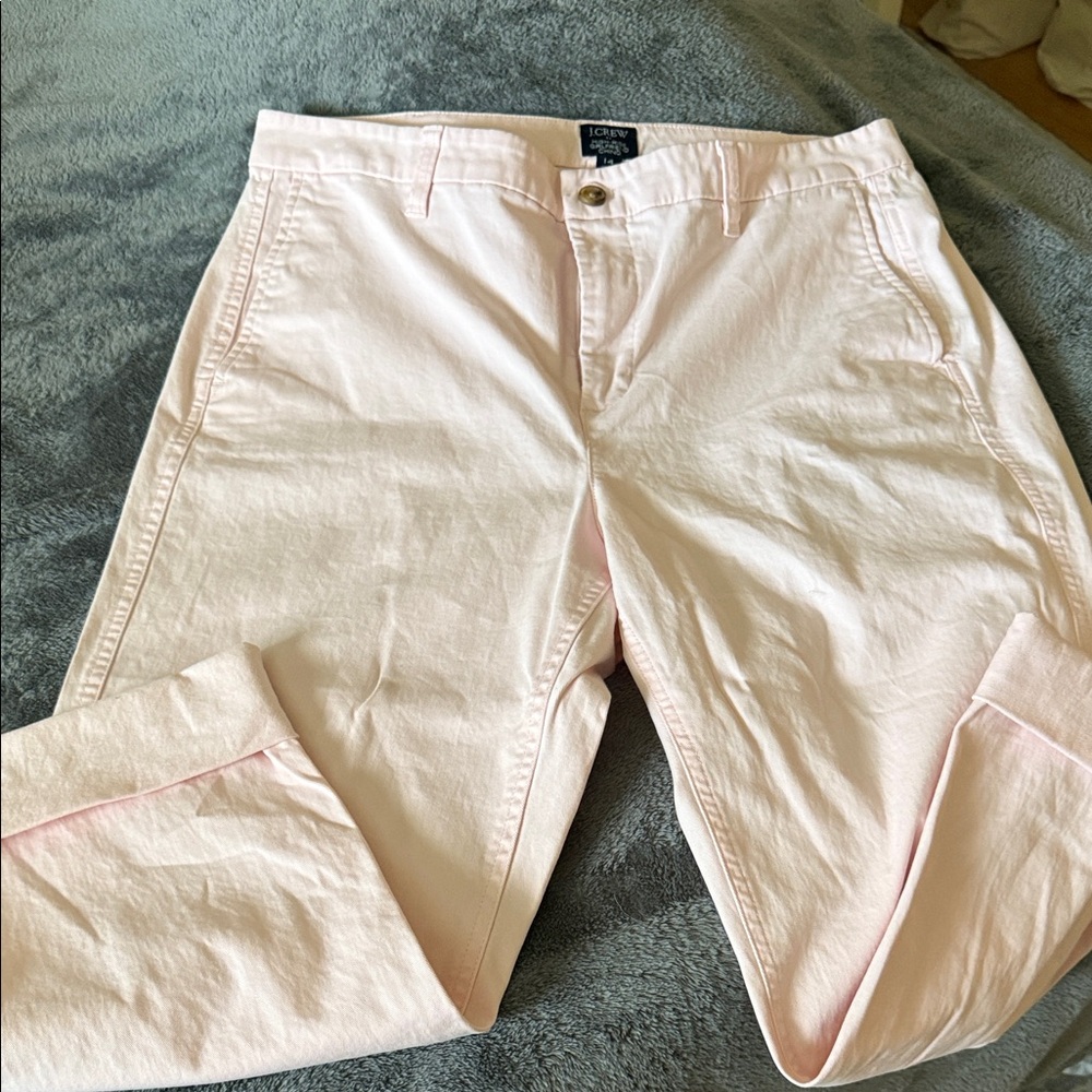 J. Crew Pink Straight Leg Pants